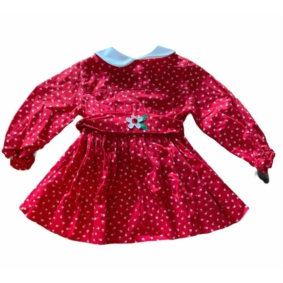 Vintage JANDI Classics Infant Girls Sz 2T Red - Picture 1 of 7